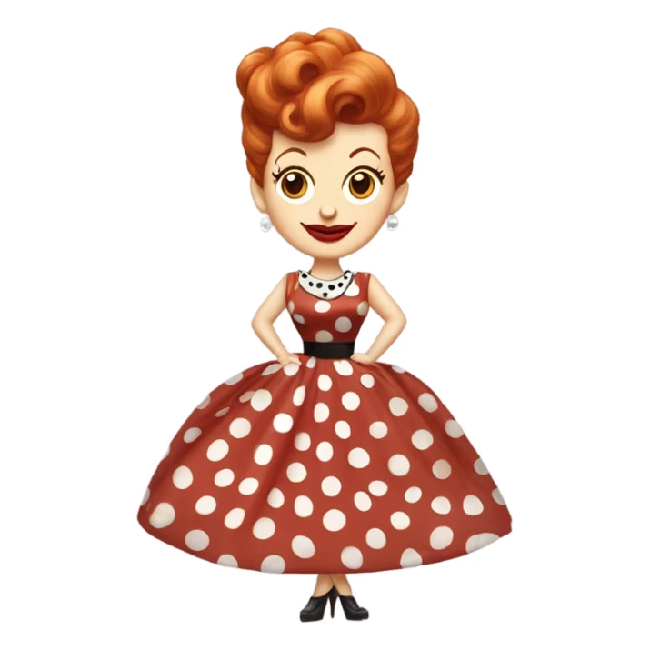 Ghost of Lucille ball sticker