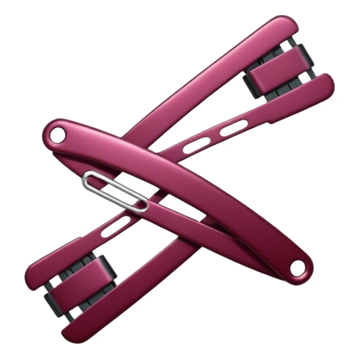 burgundy hairclips sticker