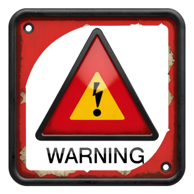 advertencia que en el medio digas reglas sticker