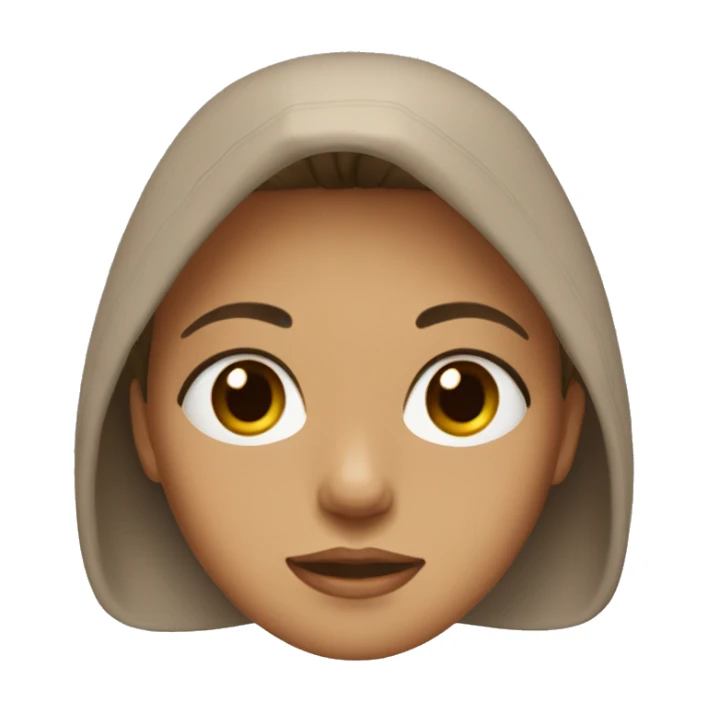 girl with hazel eyes,thin eyebrows,light brown hair,with hooded eyes sticker
