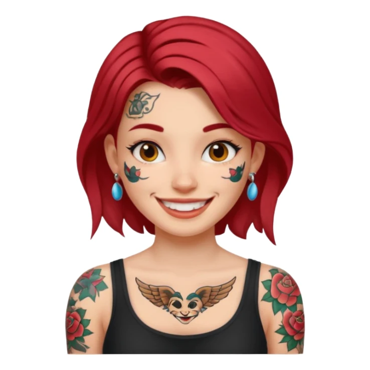 GIRL WITH A LOT OF TATTOOS sticker