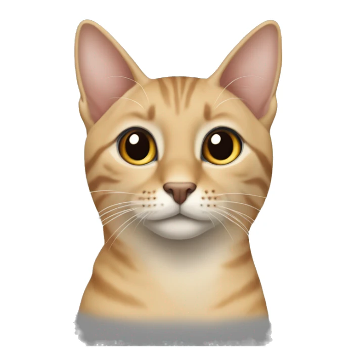 turunculu beyazl arabian mau kedisi sticker