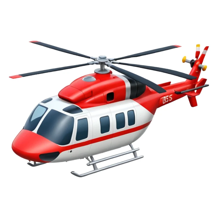 Rescue Helicopter with health icon sticker