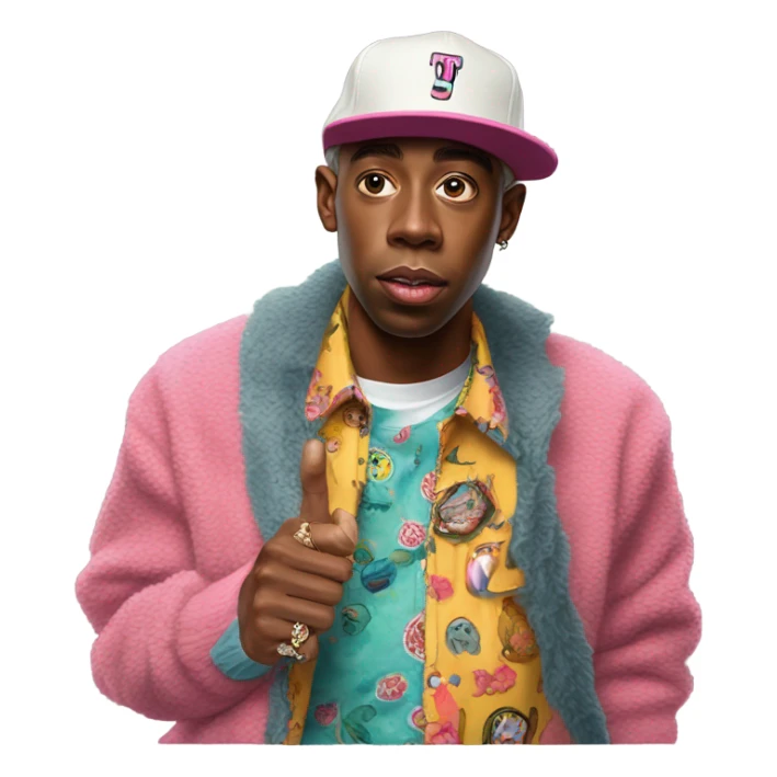 Tyler the creator in the Chromakopia outfit  sticker