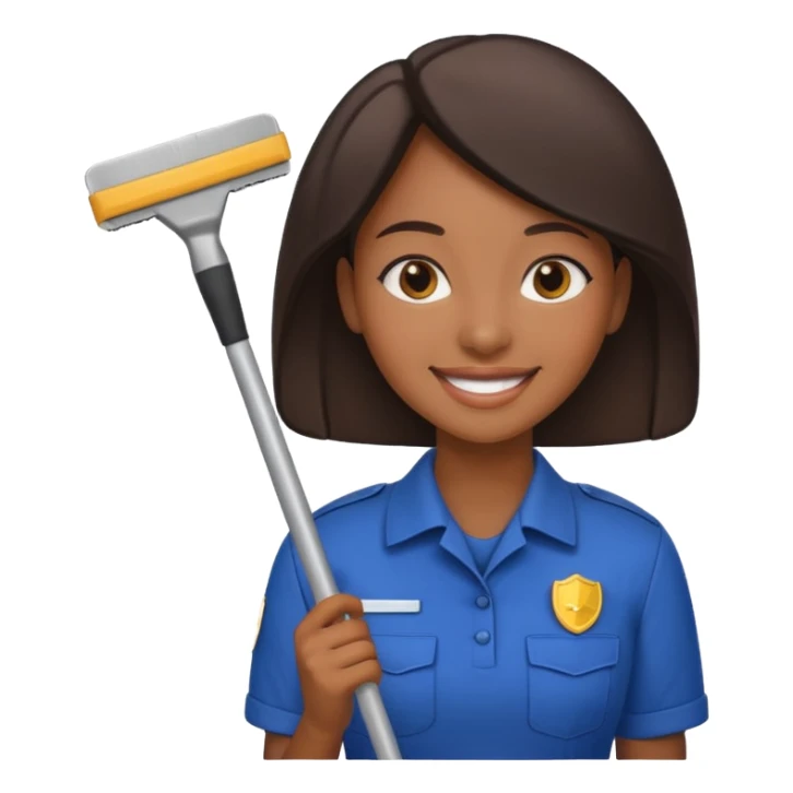 Window Cleaner  black woman  sticker