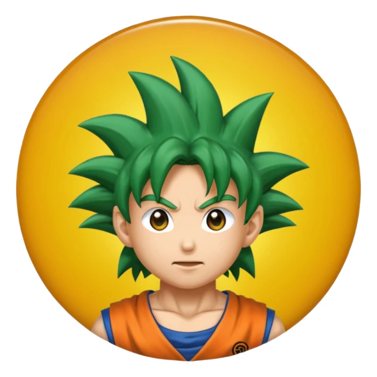 Brinco  potara do goku em for.a de emoji para vopiar sticker