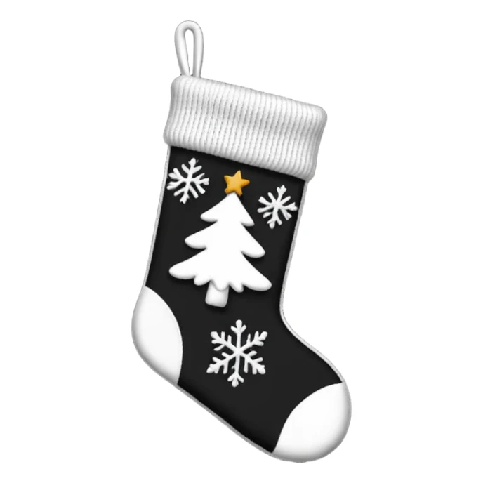 Black and White Christmas  sticker
