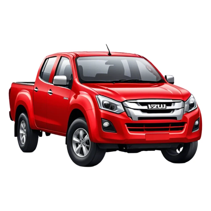 Isuzu D-MAX - Isuzu (Model Year: 2024) (Iconic colour: Red) sticker