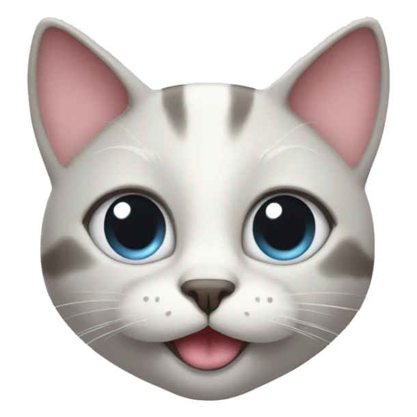 cat face with love heart in eyes sticker