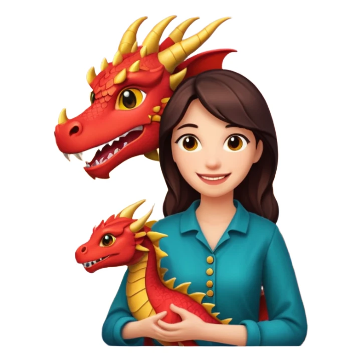 Sara from the dragon puppeteer sun set sara sticker