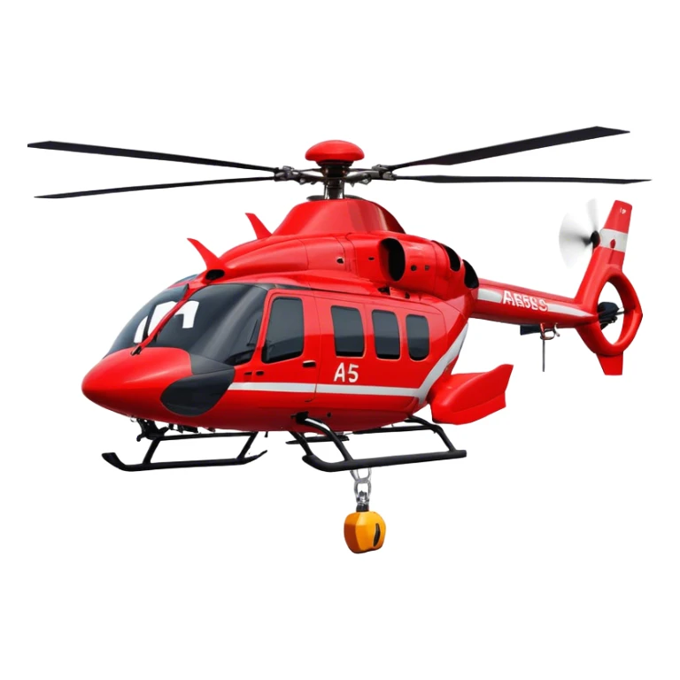 Rescue Helicopter - Airbus H145 (Model Year: 2021) (Iconic colour: Red with white) sticker