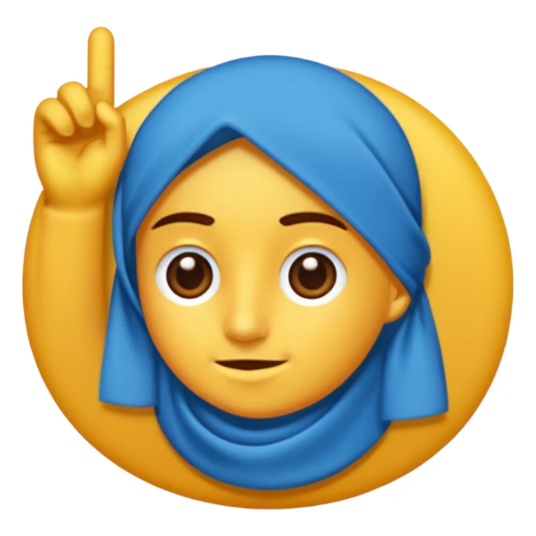 Mavi tik 12 köşeli yuvarlak sticker