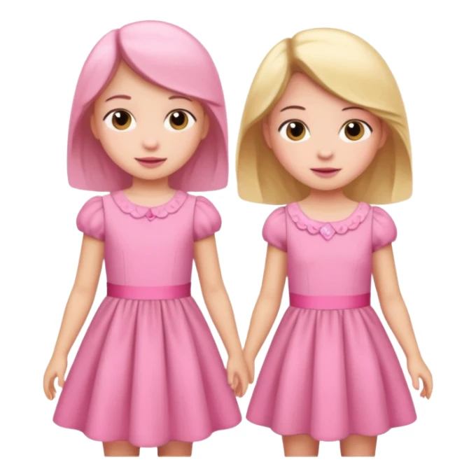 kids in pink dress sticker