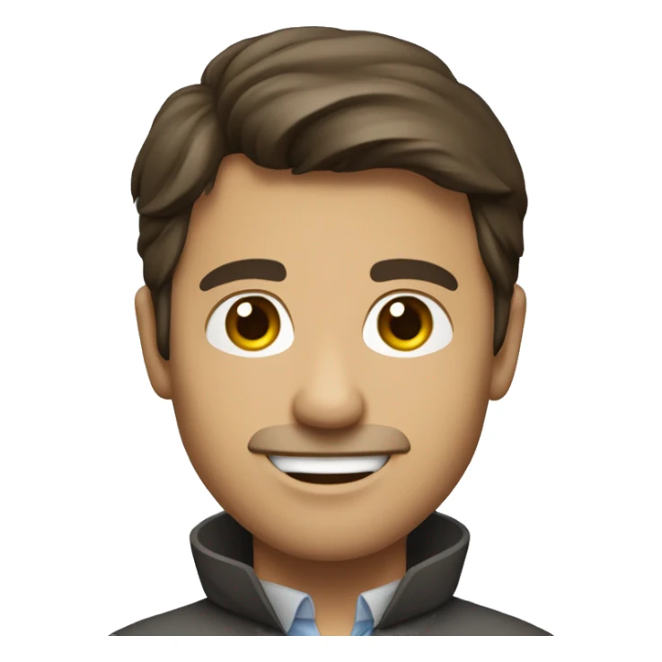 Brunette male geophysicist  sticker