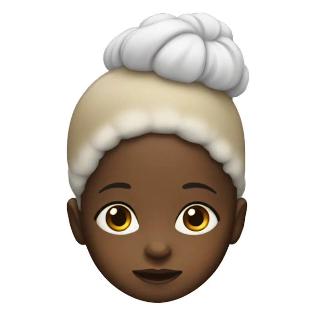 Black baby with white aunt  sticker