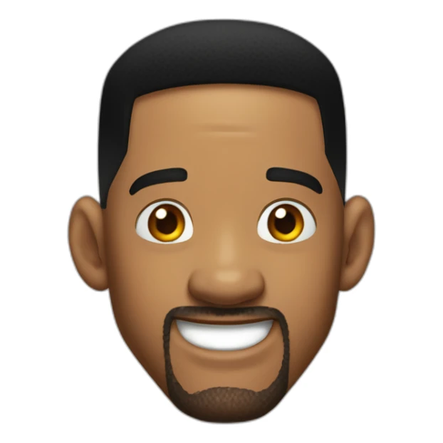 Will smith qui regard du coin de l'oeil avec un sourire cachottier sticker