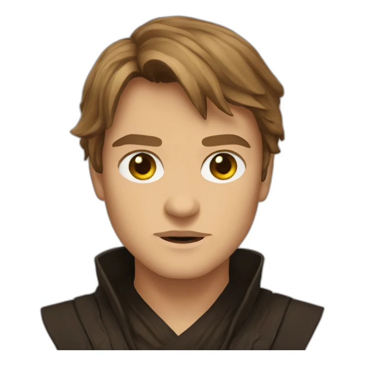 anakin skywalker sith eyes, hood (waist up, front facing) sticker