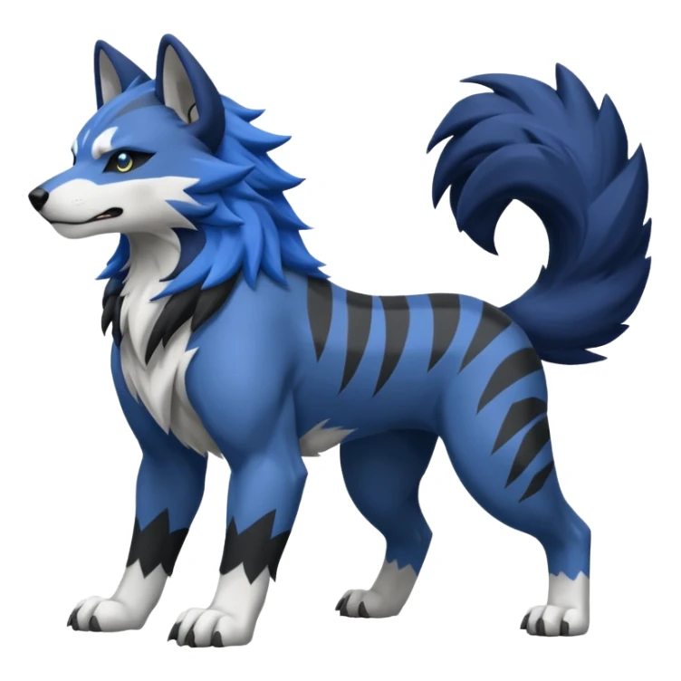 WereGarurumon-Mightyena-fusion sticker