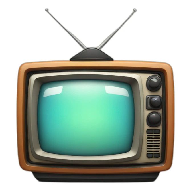 retro tv sticker