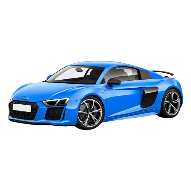 Audi R8 - Audi (Model Year: 2022)(Iconic Blue and Black) sticker