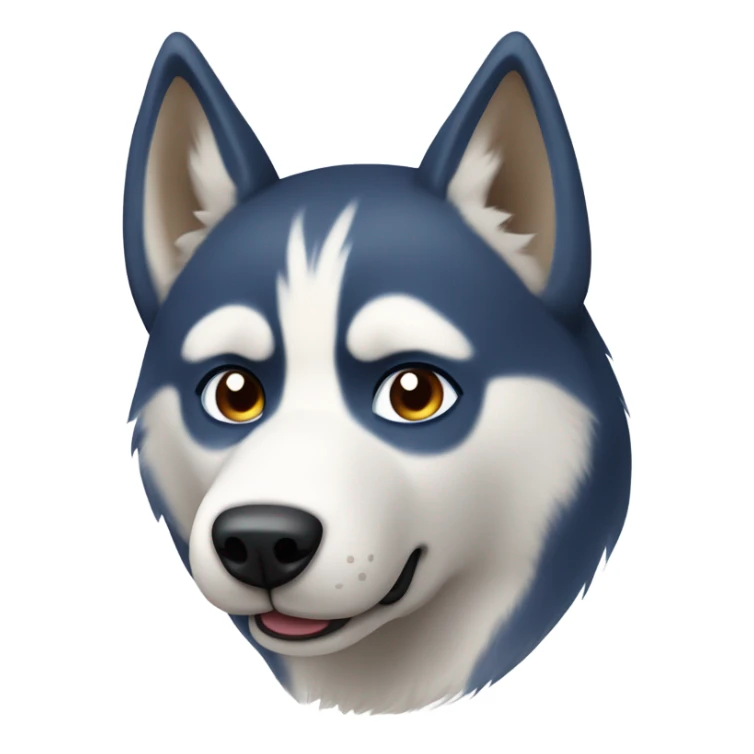 HUSKY roux au yeux marron clair avec un peu de bleu dans l’œil droit  sticker