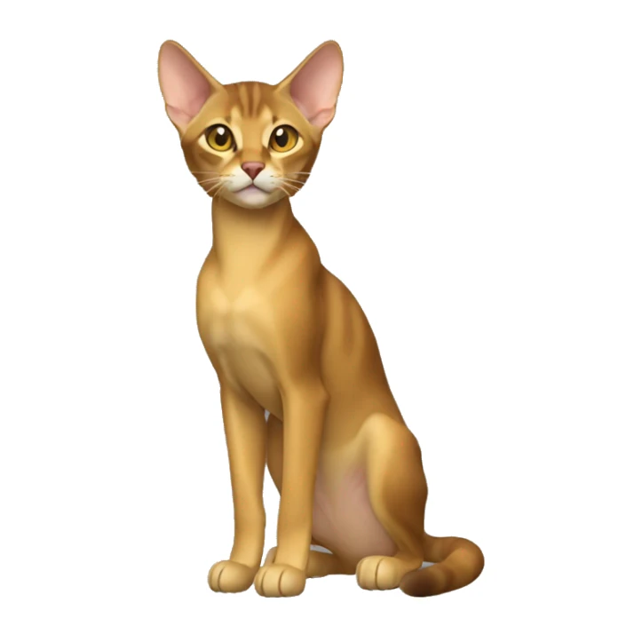 Chausie Cat Breed Full Body sticker