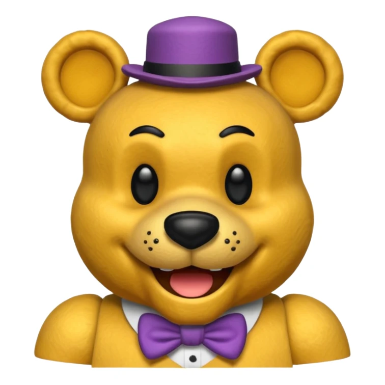 The head of Fredbeat of five nights at Freddy sticker