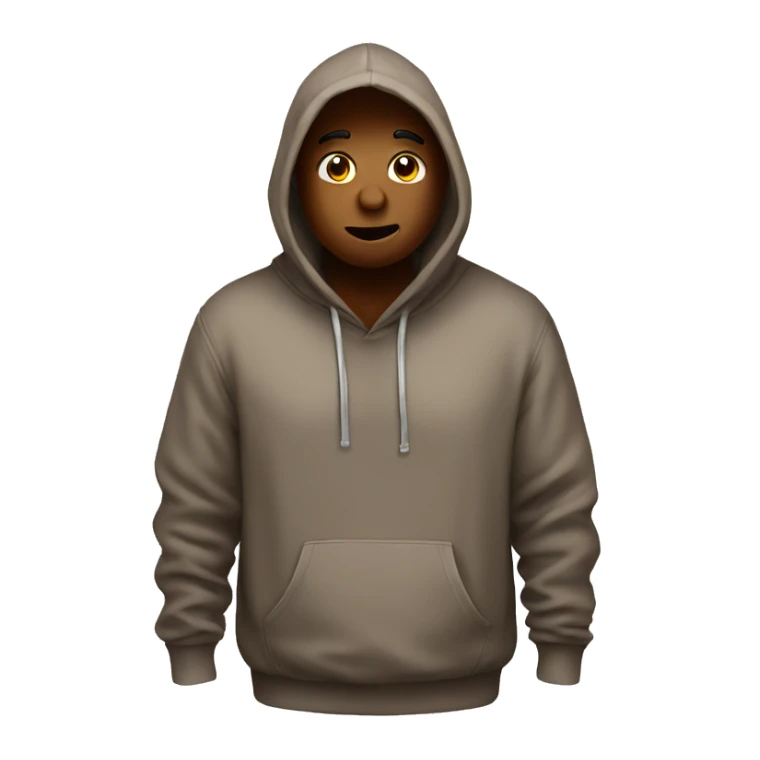 Poop wearing a hoodie sticker