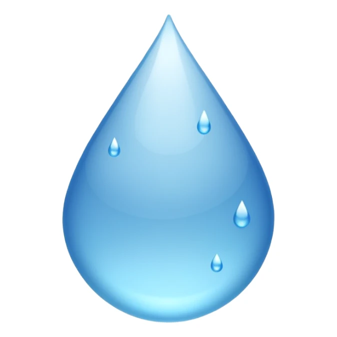 Gota de agua color blanco white sticker