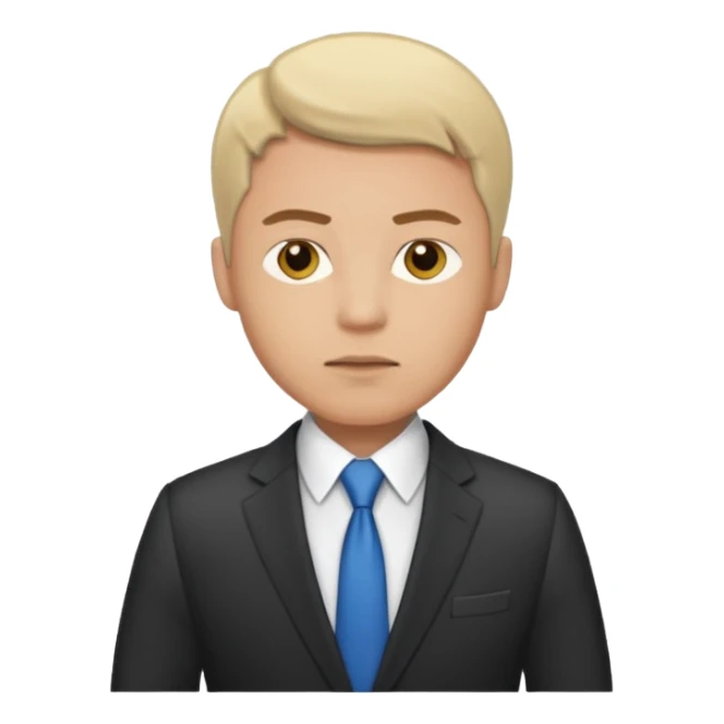 a man in a meeting sticker