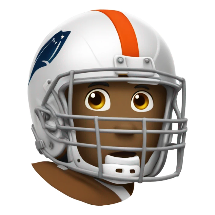 Pancake wearing a football helmet  sticker