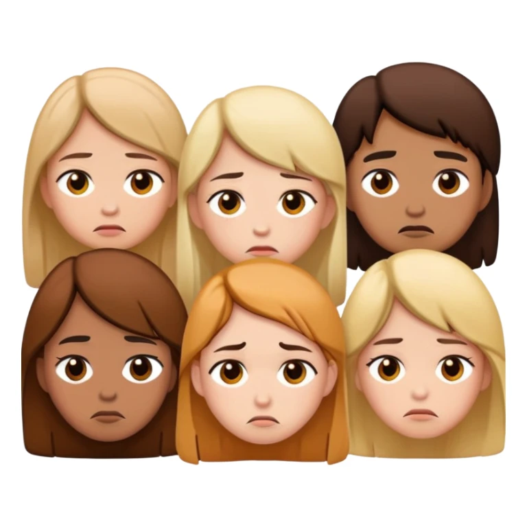 6 Sad Men and Women sticker