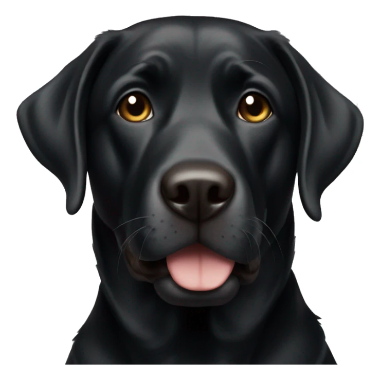 Black lab sticker