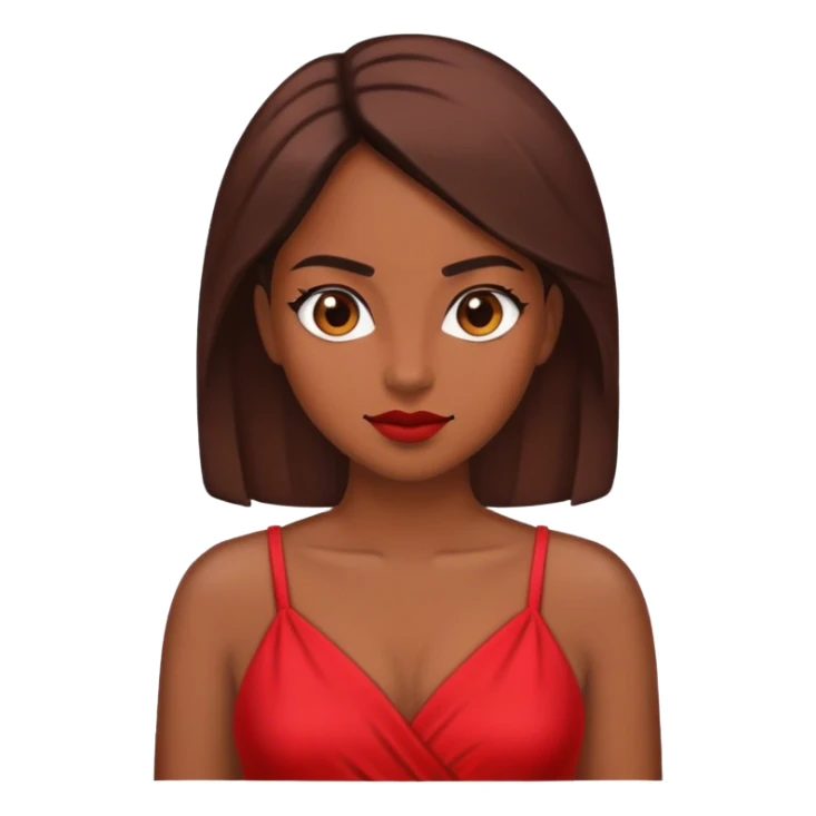 woman in red dress sticker