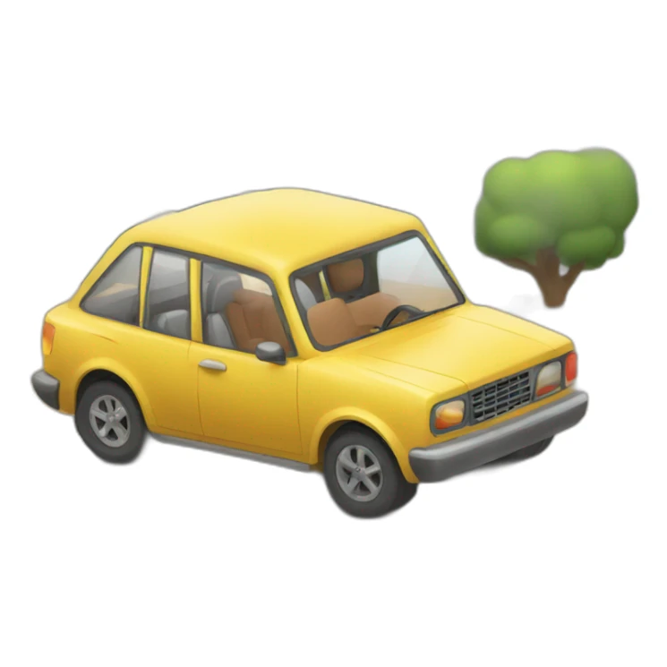 Car trip and food sticker