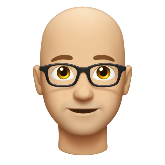 bald guy  sticker
