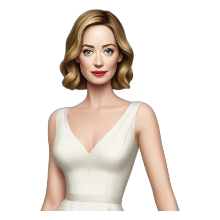 Emily Blunt cocktail dress sticker