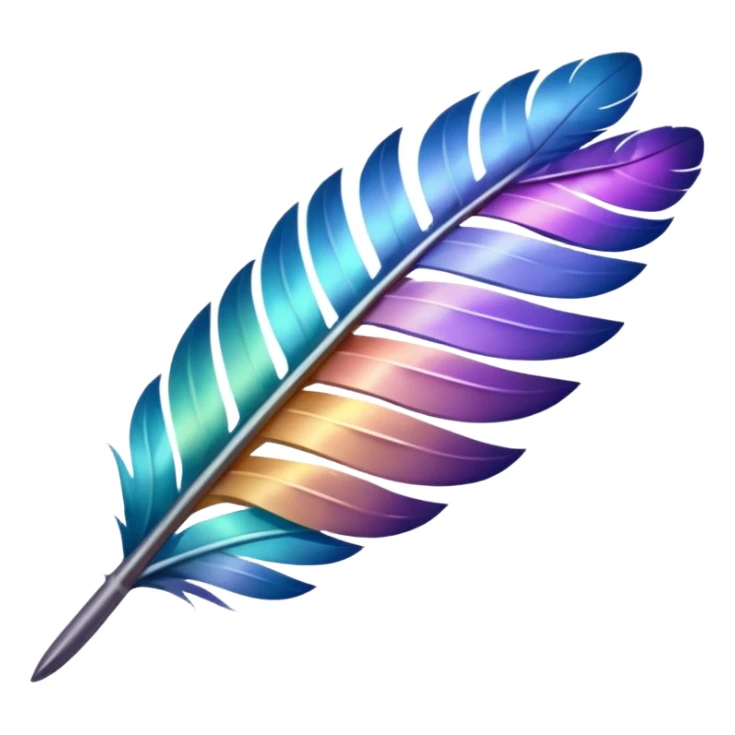 the neatly arranged feathers of a dovetail sticker