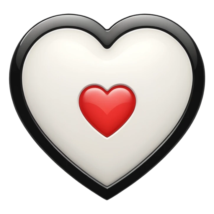 Chanel sport logo white heart sticker