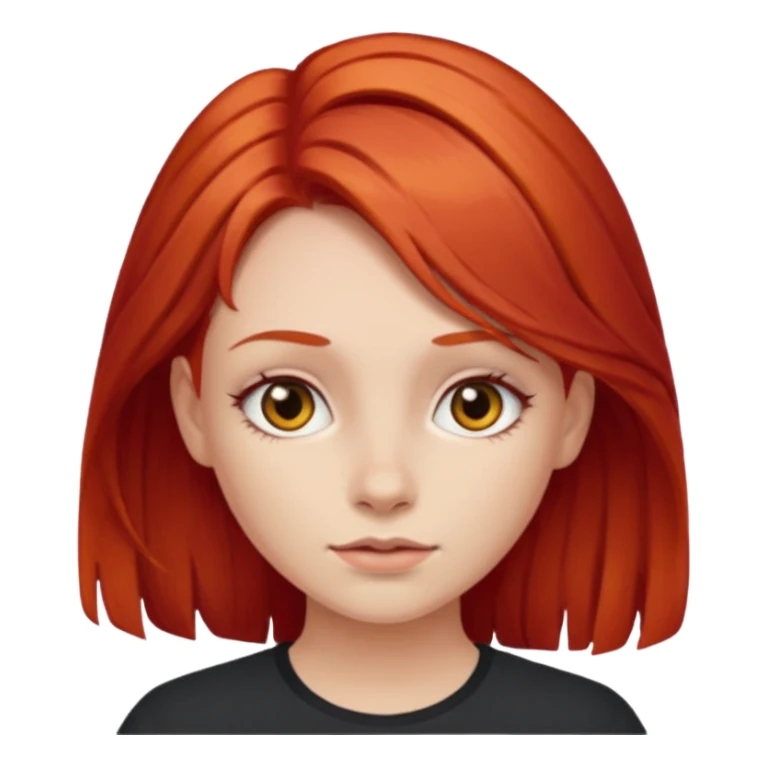 Girl with red haire sticker