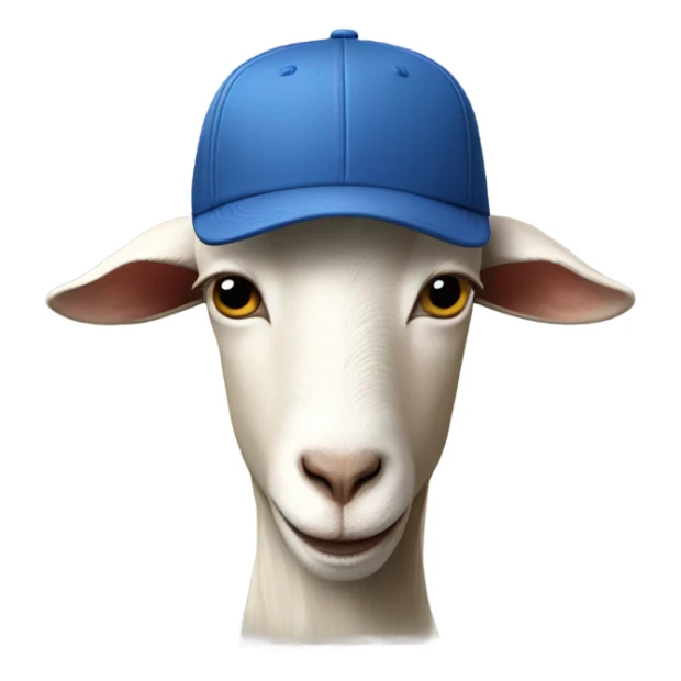 Goat with stockholm style cap sticker
