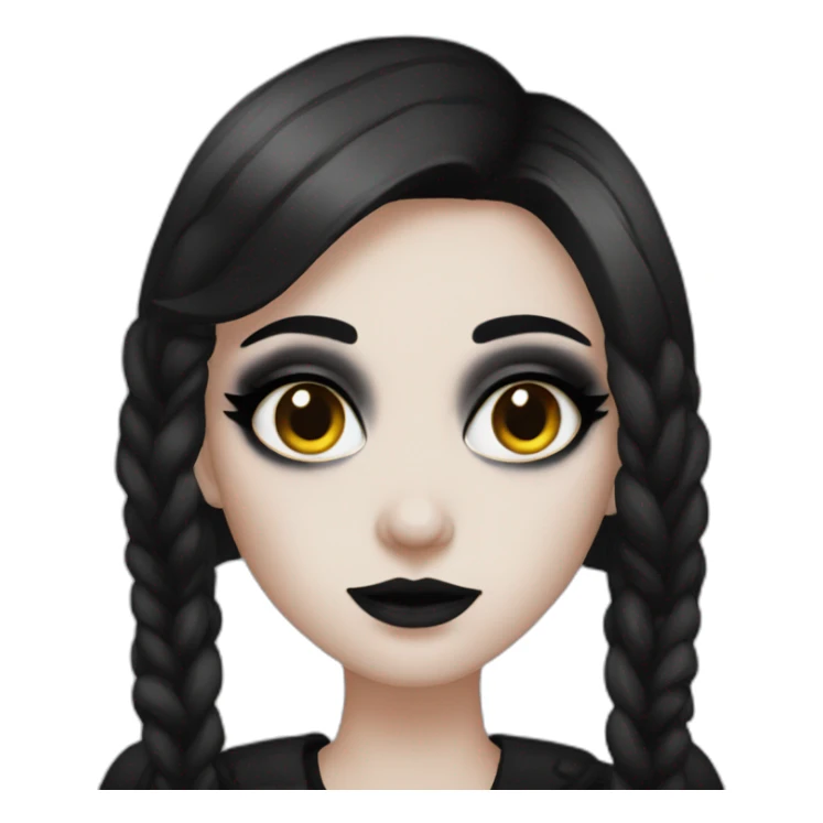 goth with best make up and big mammals sticker