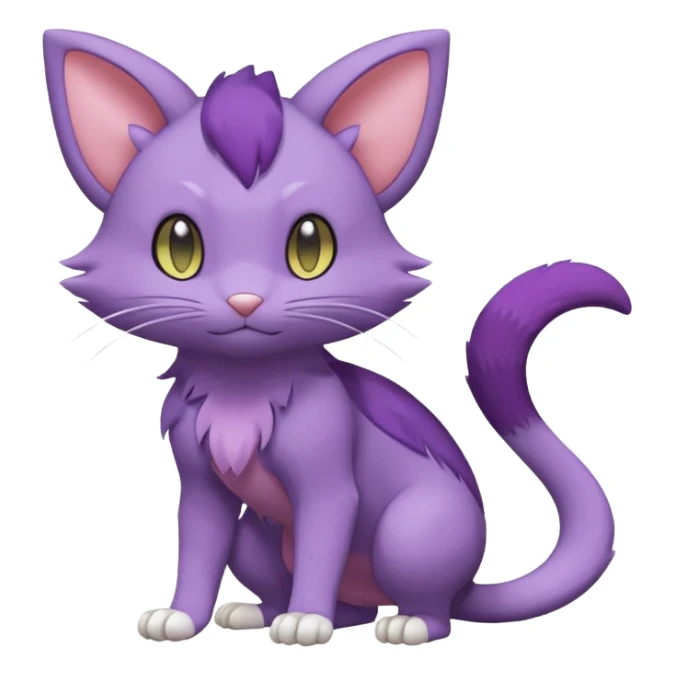 Purrloin-Delcatty-Rattata-Pokémon (full body) sticker