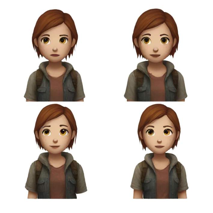 Ellie the last of us Little bit dezoom sticker