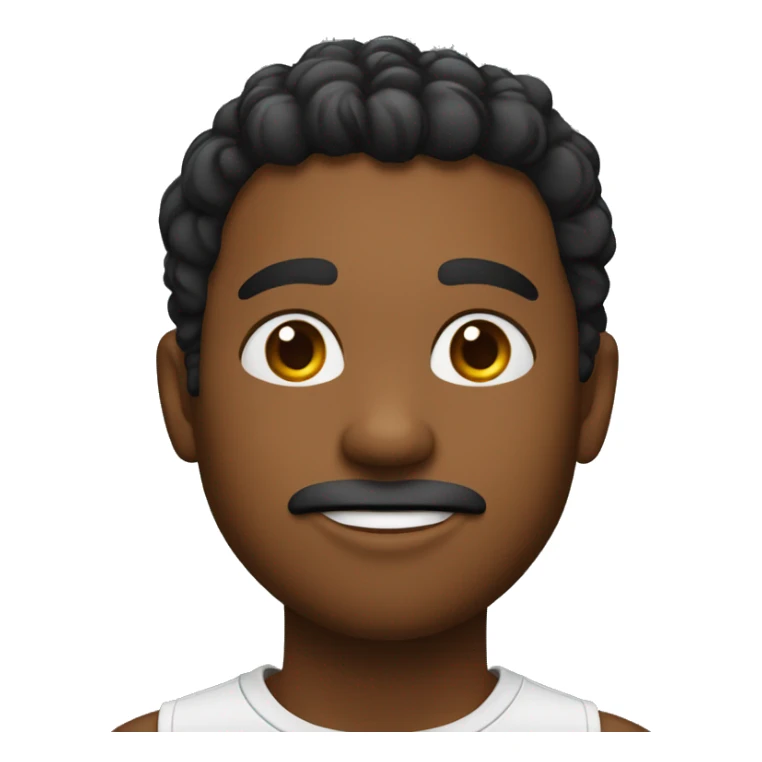 Un chico de pelo negro lasio con los ojos marrones de piel blanca sticker