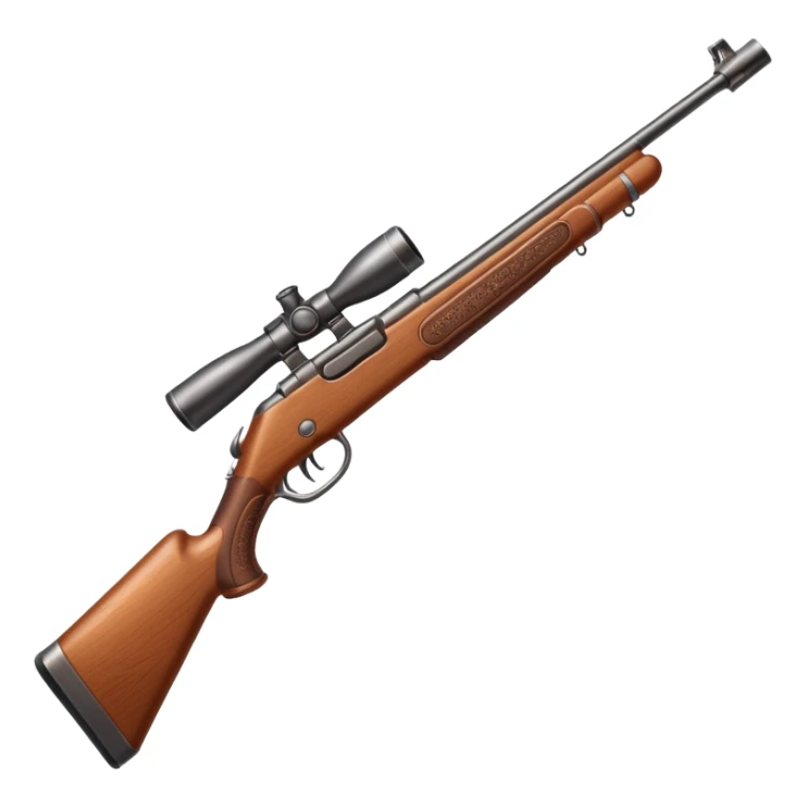 wood traditional rifle sticker