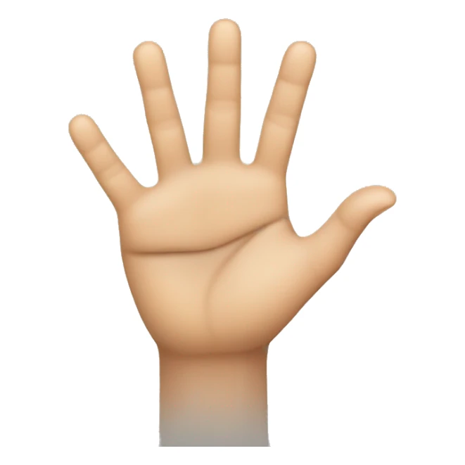 Create an emoji that shows a hand making the gesture of the letter "L" with the fingers, where the thumb and index finger form the "L" shape, while the other three fingers are folded into the palm sticker