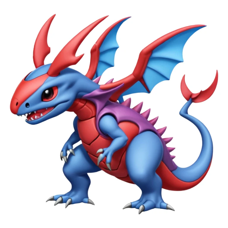 Stitch-Salamence-Venom-Genesect-Heliolisk-Amaura-fusion sticker