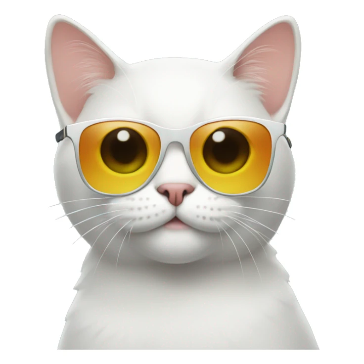 Cat with sunglasses sticker