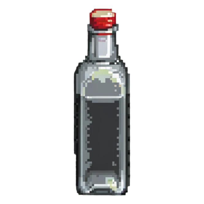 bottle of vinegar sticker